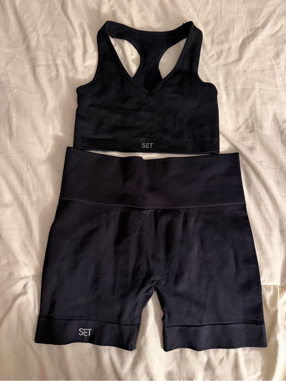SET Active Kids Black Seamless Bike Shorts